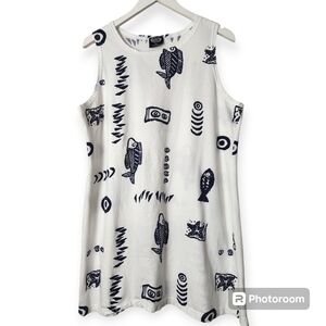 Exist Sports Line Navy/White Mini Dress/Cover-up USA Beach Ocean Aquarium Sz XL